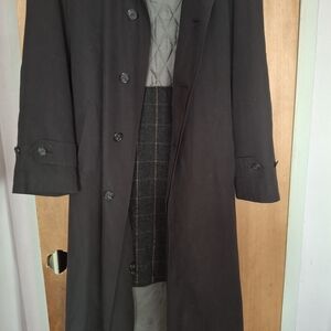 Bill Blass Black Trench Coat